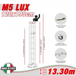 Trabattello M5 LUX Altezza lavoro 13,30 metri